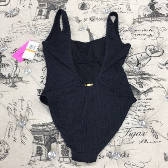 BETSEY JOHNSON SCRUNCH BRUNCH ONE PIECE SWIMSUIT - Picture 6 of 8